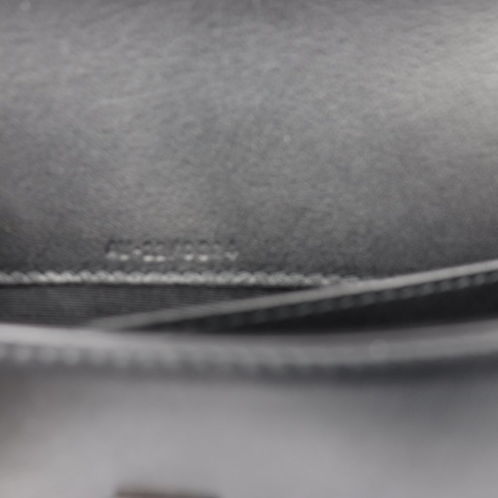 NWT Salvatore Ferragamo Gancini Clip Black Leather Studded Mini Bag Clutch - Picture 6 of 10